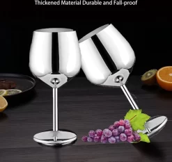 Verres à Vin En Acier Inoxydable - Coupes à Vin De Style Royal / Haute Qualité - - Perfect Pour La Home, Les Restaurants Et Les Fêtes - Verres à Champagne Produit Premium / Verres à Cocktail Toniques -Fournitures De Cuisine Boutique 1200x1132 8