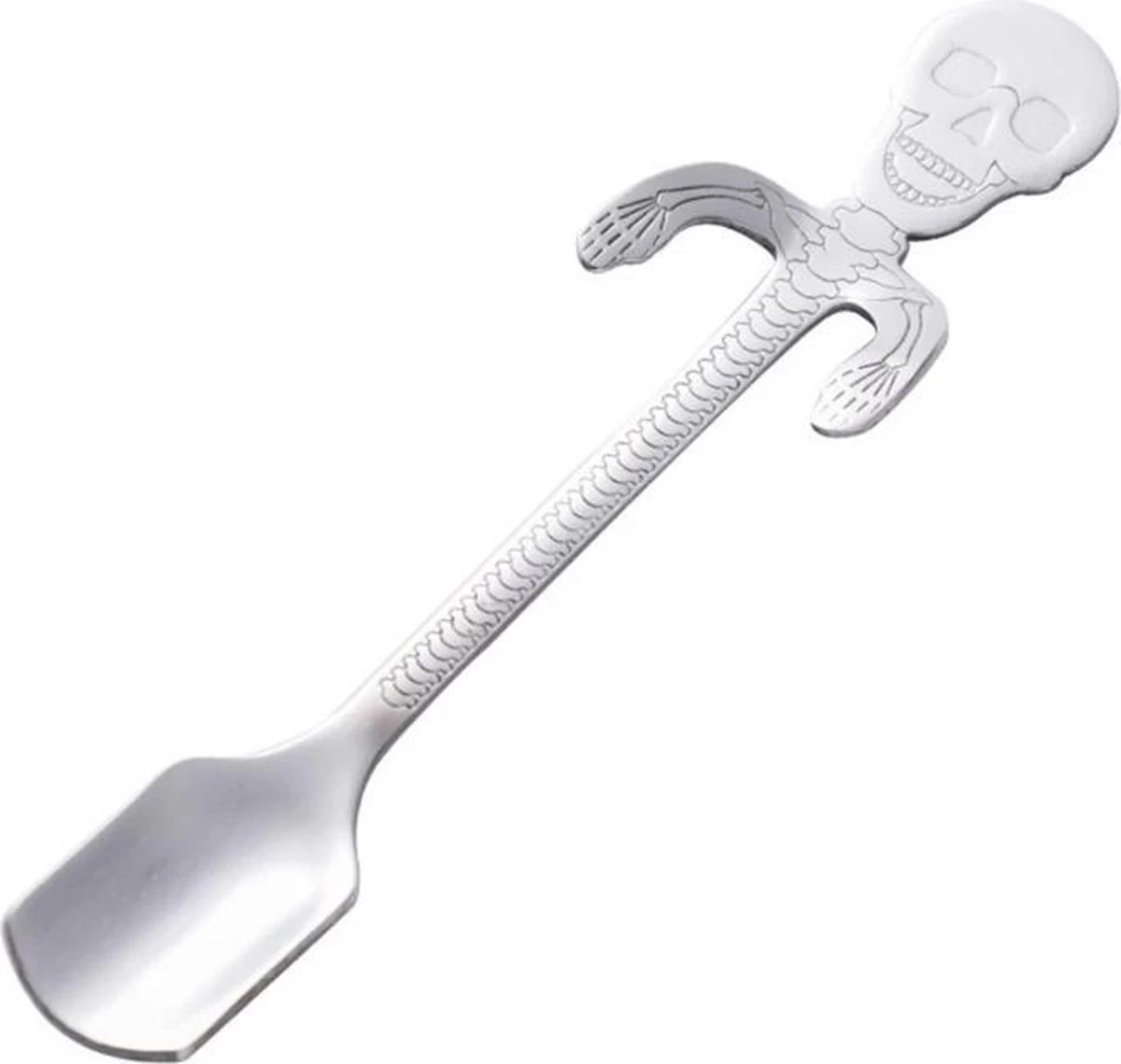 12 Cuillères à Café Squelette - Cuillère à Café En Acier Inoxydable - Cuillère à Thé Et à Café - Argent 3 12 Cuillères à Café Squelette - Cuillère à Café En Acier Inoxydable - Cuillère à Thé Et à Café - Argent – Image 3