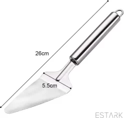Pelle à Gâteau ESTARK® - Pelle à Gâteau - Pelle à Gâteau LUXE - Coupe De Gâteau - Cuillère à Gâteau - Couteau à Gâteau - Couteau à Gâteau - Or - Acier Inoxydable - 26 Cm - Ustensiles De Cuisson - Argent -Fournitures De Cuisine Boutique 1200x1142 1