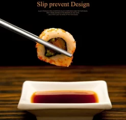 - 5 Zinaps Chopsticks Paires De Haute Qualité En Acier Inoxydable Chopsticks Coffret Japonais Hotel Restaurant Pairs De Baguettes ( En Acier Inoxydable Et Noir) (WK 02129) -Fournitures De Cuisine Boutique 1200x1142
