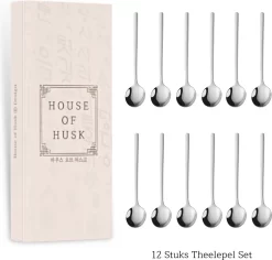 Ensemble De Cuillères à Café House Of Set - 13 Centimètres - Argent - Cuillère à Café - Design Rond - Acier Inoxydable - 12 Pièces -Fournitures De Cuisine Boutique 1200x1148 1