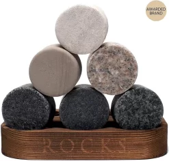 ROCHERS Set De Whisky De Luxe - L' Set Du Connaisseur - Twist Whisky Glas Edition - Pierres De Granit - Cadeau Pour Homme Et Femme -Fournitures De Cuisine Boutique 1200x1148 7