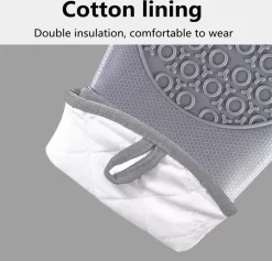 TDR - Gants En Silicone Isolants Thermiquement Extra Longs Pour La Cuisson Et La Cuisson - Ensemble Complet 7 Pièces - Gris -Fournitures De Cuisine Boutique 1200x1152 8