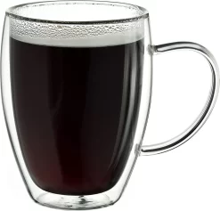 Verre à Thé Creano , Verre à Café, Verre à Latte, Double Paroi, Verre Thermique, Avec Poignée, Grand, En Verre Borosilicaté, 6 X 400 Ml -Fournitures De Cuisine Boutique 1200x1153 5