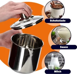 KADAX Marmite Haute Avec Couvercle En Verre Fermé, 1,2 L, Marmite En Acier Inoxydable Avec Poignée Confortable, Marmite, Couvercle Avec Trou De Vapeur, Casserole Et Va Au Lave-vaisselle (argent) -Fournitures De Cuisine Boutique 1200x1155 2