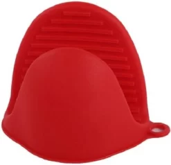 Gants De Cuisine En Siliconen Résistant à La Chaleur I Gants De Four I Gants De Cuisine I Set De 2 I Rouge