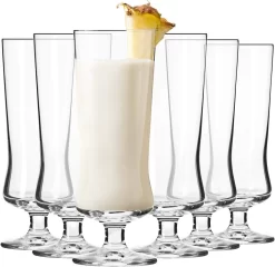 Verres à Cocktail KROSNO Pina Colada | Lot De 6 | 300 Ml | Collection Avant- Garde | Perfect Pour La Maison, Les Restaurants Et Les Fêtes | Lave-vaisselle