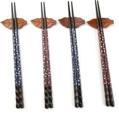 Asiansticks - Baguettes De Luxe En Bois Colorées Avec Support - Ensemble De Sushi Pour 4 Personnes - Coffret Cadeau - Cadeau De Noël -Fournitures De Cuisine Boutique 1200x1165