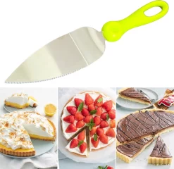 ESTARK® Pelle à Gâteau 2x - Set De 2 Pièces Pelles à Tarte - Plastique - Métal - Couverts - Couteau à Gâteau - Pelle à Gâteau - Couper Et Servir Le Gâteau - 2 Pièces Vert -Fournitures De Cuisine Boutique 1200x1166 1