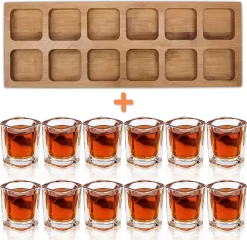 Set De Verres à Shot , Porte-cocktail Et Glas à Shot , Organiseur De Planche De Service De Boissons 12 Trous Avec Verre En Crystal Transparent 12 Pièces 2 Oz/60 Ml Pour Liqueurs , Whisky, Eau De Vie , Vodka 8 Set De Verres à Shot , Porte-cocktail Et Glas à Shot , Organiseur De Planche De Service De Boissons 12 Trous Avec Verre En Crystal Transparent 12 Pièces 2 Oz/60 Ml Pour Liqueurs , Whisky, Eau De Vie , Vodka -Fournitures De Cuisine Boutique 1200x1167 6