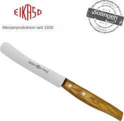 Eikaso Solingen Eikaso Couteau à Petit Déjeuner / Couteau à Pain - Dentelé - Lame 11 Cm - Bois D'Olivier - 6 Pièces -Fournitures De Cuisine Boutique 1200x1173 1