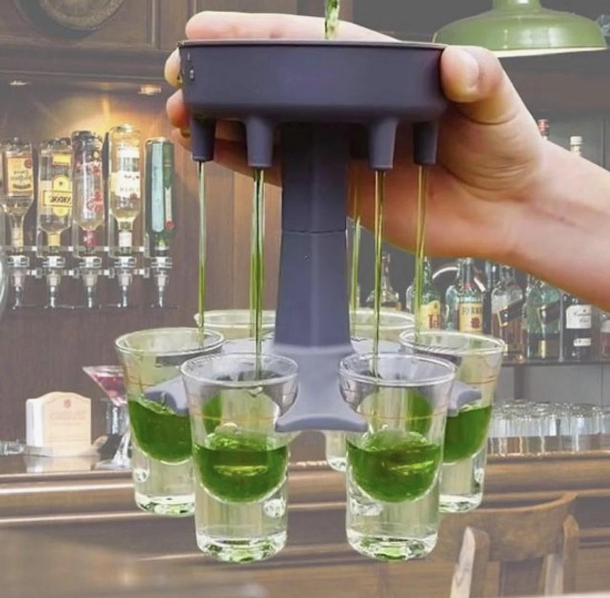 Fontaine à Shot Comprenant 6 Verres à Shot Bouchons Colorés & Leak - Fabricant De Shot - Distributeur De Shot - Verseur - Shots - Verres à Shot - Distributeur - Boisson - Party - Idée Cadeau Originale - Fontaine à Shot 3 Fontaine à Shot Comprenant 6 Verres à Shot Bouchons Colorés & Leak - Fabricant De Shot - Distributeur De Shot - Verseur - Shots - Verres à Shot - Distributeur - Boisson - Party - Idée Cadeau Originale - Fontaine à Shot – Image 3