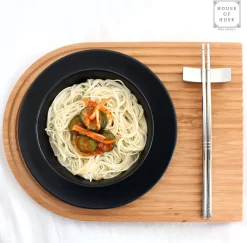 House Of Husk ™ - Set De Baguettes En Métal Argent - 5 Paires De Baguettes Coréennes - Acier Inoxydable - Métal - Baguettes - Coréen - Va Au Lave-vaisselle - Baguettes De Sushi - Nouilles -Fournitures De Cuisine Boutique 1200x1179