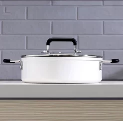 Pot à Soupe Brango® 4 Litres - Antiadhésif - Casserole à Induction - Pan à Casseroles à Soupe - Casseroles Et Poêles - Casserole 4L - Avec Couvercle - Lavable Au Lave-vaisselle - Aluminium -Fournitures De Cuisine Boutique 1200x1182 4