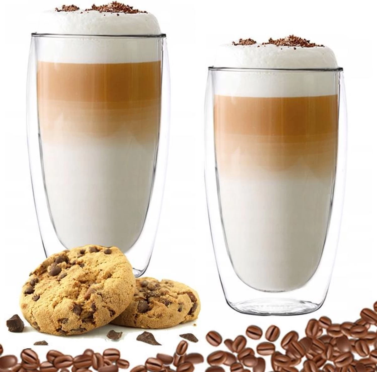 Verres à Latte Macchiato De Luxe Double Paroi - Verres à Verres à Café Double Paroi - Verres à Cappuccino - Tasse à Cappuccino - Verres à Latte - Verre à Thé Double Paroi 450 ML - Set De 2 1 Verres à Latte Macchiato De Luxe Double Paroi - Verres à Verres à Café Double Paroi - Verres à Cappuccino - Tasse à Cappuccino - Verres à Latte - Verre à Thé Double Paroi 450 ML - Set De 2