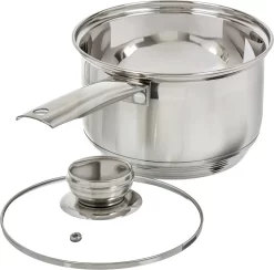 Ensemble De Casseroles Standard En Acier Inoxydable | Couvercle En Verre | Désignation De La Taille Interne | Induction -Fournitures De Cuisine Boutique 1200x1183 2