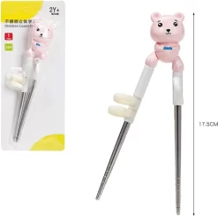 3 Pcs Baguettes D'Entraînement, Baguettes En Acier Inoxydable Environnement Enfants, Aide Aux Baguettes Pour Enfants, Baguettes D'Entraînement à Motif De Dessin Animé, Outil Complémentaire D'Entraînement Pour Enfants Adolescents Adultes -Fournitures De Cuisine Boutique 1200x1187