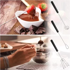 11 Pcs Fourchette à Chocolat, Couverts à Chocolat, Set De Fourchettes à Trempette à Chocolat En Acier Inoxydable Avec Poignée D'Isolation Thermique Pour Chocolat Pralines Fruit Candy Cake Fondue (Argent) -Fournitures De Cuisine Boutique 1200x1190 6