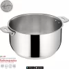 Lagostina Salvaspazio Lagoseal Casserole En Acier Inoxydable 18/10 INOX De Haute Qualité - 18 Cm