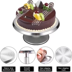 Plateau Tournant Pour Gâteau De 12 Pouces Avec Spatules De Glaçage En Acier Inoxydable (2 Pièces) Et Lisseur En Poudre (3 Pièces) Pour La Cuisson, La Décoration De Gâteaux, La Pâtisserie 9 Plateau Tournant Pour Gâteau De 12 Pouces Avec Spatules De Glaçage En Acier Inoxydable (2 Pièces) Et Lisseur En Poudre (3 Pièces) Pour La Cuisson, La Décoration De Gâteaux, La Pâtisserie -Fournitures De Cuisine Boutique 1200x1192 1