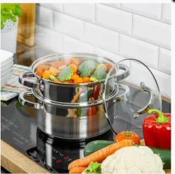 Casseroles Casseroles à Vapeur Set 3 Pièces I Marmite Insert Vapeur Couvercle Ø 18 Cm - 2,5L Inox I Cuiseur Vapeur Riz Cuiseur Vapeur Légumes Cuiseur Vapeur Poisson Et Viande I Sain Savoureux Économique 10 Casseroles Casseroles à Vapeur Set 3 Pièces I Marmite Insert Vapeur Couvercle Ø 18 Cm - 2,5L Inox I Cuiseur Vapeur Riz Cuiseur Vapeur Légumes Cuiseur Vapeur Poisson Et Viande I Sain Savoureux Économique -Fournitures De Cuisine Boutique 1200x1192 5