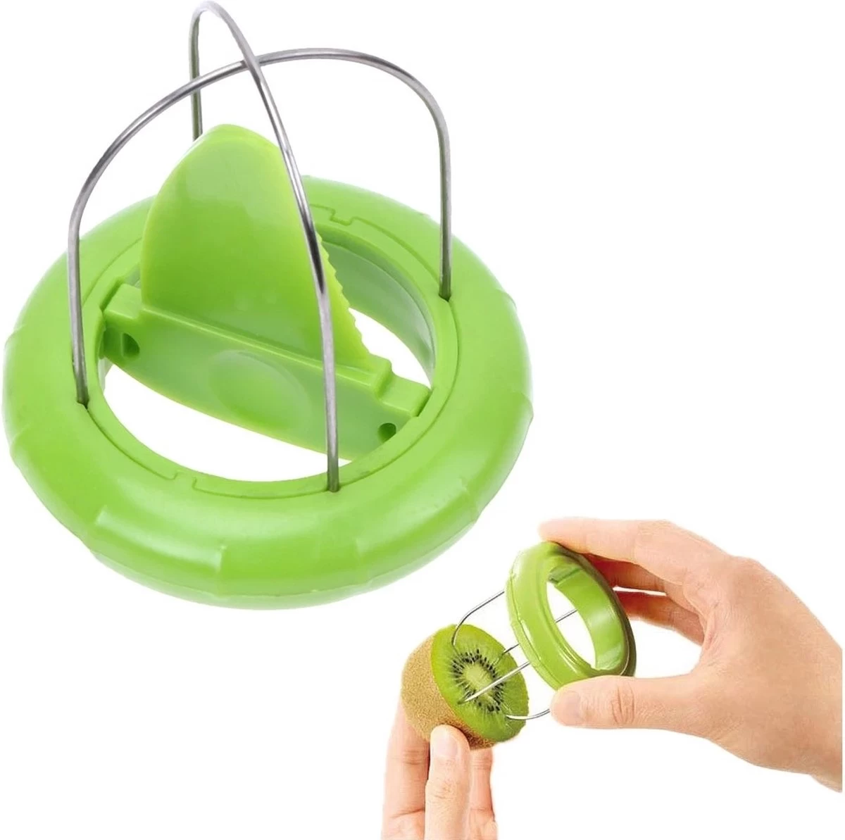 Kiwi Cutter - Kiwi Knife - 2 In 1 - Fruit Creuser Tool - Fruit - Kiwi - Handy Kiwi - Kiwi Peeler - Simple - Cutter - Vert 2 Kiwi Cutter - Kiwi Knife - 2 In 1 - Fruit Creuser Tool - Fruit - Kiwi - Handy Kiwi - Kiwi Peeler - Simple - Cutter - Vert – Image 2