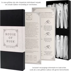 House Of Husk™ - Set De Baguettes Duo Tone - 5 Paires De Baguettes Coréennes - Acier Inoxydable - Métal - Baguettes - Coréen - Lavable Au Lave-vaisselle - Baguettes à Sushi - Nouilles - Or Zwart -Fournitures De Cuisine Boutique 1200x1195