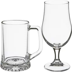 Set De Verres à Verres à Bière Secret De Gourmet - Chopes à Bière/verres à Bière Sur Pied - 8x Pièces - Verre