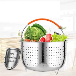 Insert Vapeur Inox, Accessoires Instant Pot, Panier Cuisson Légumes Vapeur, Cuiseur Vapeur Pour Autocuiseur Avec Poignée En Silicone Pour Cuire à La Vapeur Légumes, Fruits Et œufs (3 M²) 11 Insert Vapeur Inox, Accessoires Instant Pot, Panier Cuisson Légumes Vapeur, Cuiseur Vapeur Pour Autocuiseur Avec Poignée En Silicone Pour Cuire à La Vapeur Légumes, Fruits Et œufs (3 M²) -Fournitures De Cuisine Boutique 1200x1197 8