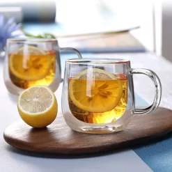 House Of Husk Lot De 2 Verres à Double Paroi Avec Oreille – Verres à Café – Verres à Verres à Thé – Verres à Café – 2 Pièces – Verres à Latte Macchiato Et Cappuccino – -Fournitures De Cuisine Boutique 1200x1198 14