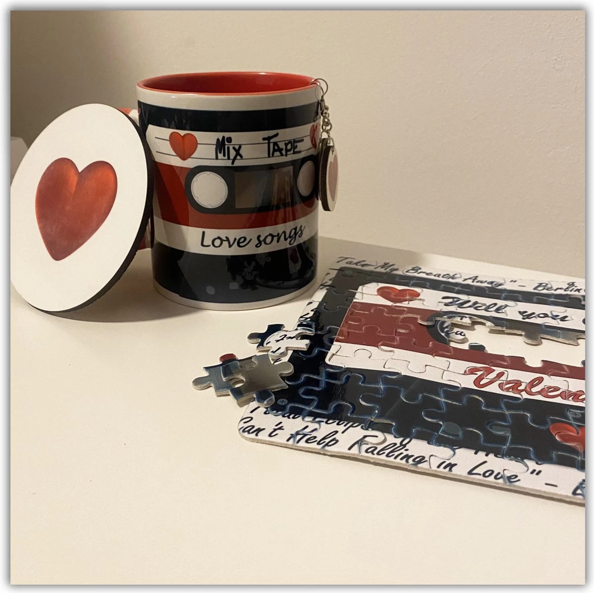 NB! Creative Boutique - Valentines Mug/Boucles D'oreilles/Coaster Set/Valentine Mug/ Boucles D'oreilles D'oreilles /Coaster Set 4 NB! Creative Boutique - Valentines Mug/Boucles D'oreilles/Coaster Set/Valentine Mug/ Boucles D'oreilles D'oreilles /Coaster Set – Image 4