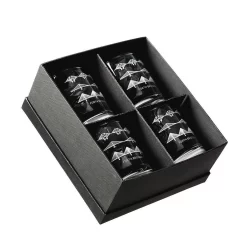 Magnifique Coffret Cadeau De 4 Verres à Whisky Exclusifs | Fort Bridges Pour Le Vrai Connaisseur | Fabriqué En Ecosse