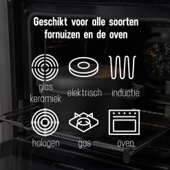 Poêle En Fonte Daumonet - Lèchefrite - Ronde - Ø 26 Cm - XXX Litres - Zwart - Émail - Convient à Toutes Les Sources De Chaleur - Electrique - Gaz - Halogène - Induction - Céramique - Va Au Lave-vaisselle - DAU-CICDU- BLACK-26 21 Poêle En Fonte Daumonet - Lèchefrite - Ronde - Ø 26 Cm - XXX Litres - Zwart - Émail - Convient à Toutes Les Sources De Chaleur - Electrique - Gaz - Halogène - Induction - Céramique - Va Au Lave-vaisselle - DAU-CICDU- BLACK-26 -Fournitures De Cuisine Boutique 1200x1199 4