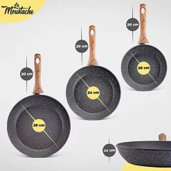 Ensemble De Casseroles/casseroles - Antiadhésif/ensemble De Poêles à Frire, Ensemble De Poêles à Frire, Sans PFAS, Va Au Lave-vaisselle -Fournitures De Cuisine Boutique 1200x1200 1010