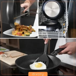 Poêle à Frire DIVORY Grande 28cm I Poignée Amovible, Induction, Enrobée, Aluminium - Poêle à Frire Grande + Protège-casserole - Poêle à Induction 5 Poêle à Frire DIVORY Grande 28cm I Poignée Amovible, Induction, Enrobée, Aluminium - Poêle à Frire Grande + Protège-casserole - Poêle à Induction -Fournitures De Cuisine Boutique 1200x1200 1090