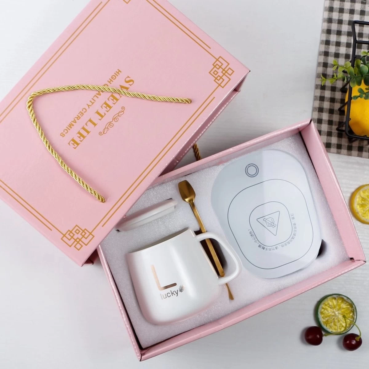 Cadeau De La Saint-Valentin Pour Cheveux, Tasse à Café, Coffret Cadeau, Tasse à Thé, Céramique, Chauffage, Régulateur De Température 4 Cadeau De La Saint-Valentin Pour Cheveux, Tasse à Café, Coffret Cadeau, Tasse à Thé, Céramique, Chauffage, Régulateur De Température – Image 4