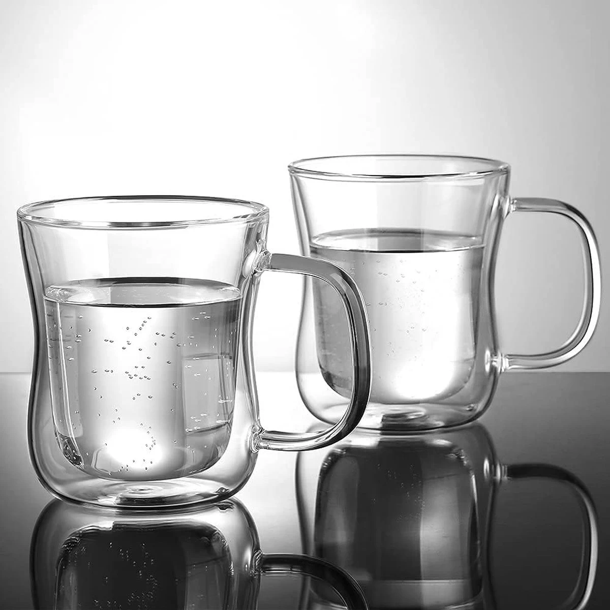 Ecooe Verres à Latte Macchiato à Double Paroi Lot De 2 Tasses à Café En Verre Borosilicate 350 ML Verres à Café En Verre Avec Poignée Pour Cappuccino Latte Macchiato Thé Glace Lait Bière 2 Ecooe Verres à Latte Macchiato à Double Paroi Lot De 2 Tasses à Café En Verre Borosilicate 350 ML Verres à Café En Verre Avec Poignée Pour Cappuccino Latte Macchiato Thé Glace Lait Bière – Image 2