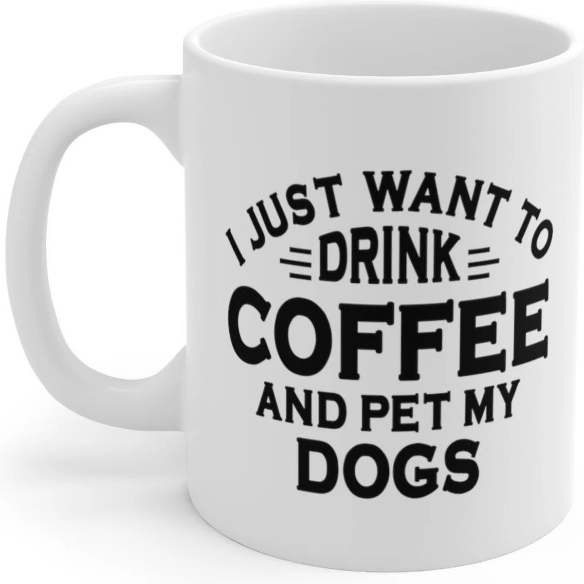 Je Veux Juste Boire Du Coffee Et Caresser La Tasse En Céramique De Mon Chien, Tasse Drôle, Style Unique Pour Les Amoureux Des Chiens, Tasses Pour Propriétaires De Chiens, D015-048W, 11 Oz, 2 Je Veux Juste Boire Du Coffee Et Caresser La Tasse En Céramique De Mon Chien, Tasse Drôle, Style Unique Pour Les Amoureux Des Chiens, Tasses Pour Propriétaires De Chiens, D015-048W, 11 Oz, – Image 2