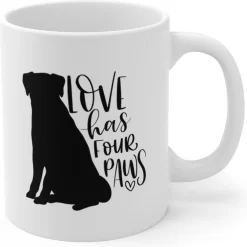 L'amour A Une Tasse En Céramique à Quatre Paws , Une Tasse Cadeau Amusante Pour Les Amoureux Des Chiens, Des Tasses De Qualité De Style Unique Pour Les Propriétaires De Chiens, D015-032W, 11 Oz, -Fournitures De Cuisine Boutique 1200x1200 1231