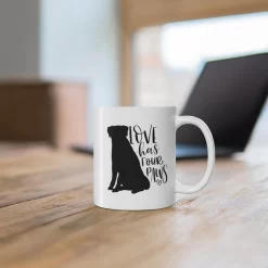 L'amour A Une Tasse En Céramique à Quatre Paws , Une Tasse Cadeau Amusante Pour Les Amoureux Des Chiens, Des Tasses De Qualité De Style Unique Pour Les Propriétaires De Chiens, D015-032W, 11 Oz, -Fournitures De Cuisine Boutique 1200x1200 1234