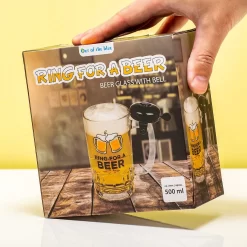 Out Of The Blue Verre à Bière Avec Cloche / Cadeau De Noël / Chope à Bière Avec Cloche De Vélo / Cadeau Saint Nicolas / 15,5 X 8,5 Cm / 500 Ml / Verre De Fête / Verre De Party -Fournitures De Cuisine Boutique 1200x1200 1266