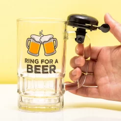 Out Of The Blue Verre à Bière Avec Cloche / Cadeau De Noël / Chope à Bière Avec Cloche De Vélo / Cadeau Saint Nicolas / 15,5 X 8,5 Cm / 500 Ml / Verre De Fête / Verre De Party -Fournitures De Cuisine Boutique 1200x1200 1267