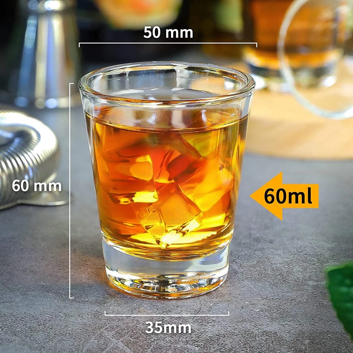 Set De 24 Verres à Shot En Bulk 2 Oz/60 Ml Verres à Heavy Shot Shot Rock , Vodka, Expressos, Liqueurs, Tequila, Vin Et Desserts (24 Paquets) 2 Set De 24 Verres à Shot En Bulk 2 Oz/60 Ml Verres à Heavy Shot Shot Rock , Vodka, Expressos, Liqueurs, Tequila, Vin Et Desserts (24 Paquets) – Image 2