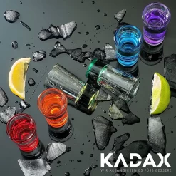 KADAX Verres Apéritif à Liqueur , 28 Ml, Ensemble De Verres à Liqueur, Tampon Pour Alcool, Feu, Shot, Vodka, Party, Verre à Liqueur, Verres Courts, Verres à Sambuca, Verres à Pointes, Verres à Liqueur (multicolores, 12 Pièces) -Fournitures De Cuisine Boutique 1200x1200 1289