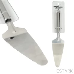 Pelle à Gâteau ESTARK® - Pelle à Gâteau - Pelle à Gâteau LUXE - Coupe De Gâteau - Cuillère à Gâteau - Couteau à Gâteau - Couteau à Gâteau - Or - Acier Inoxydable - 26 Cm - Ustensiles De Cuisson - Argent