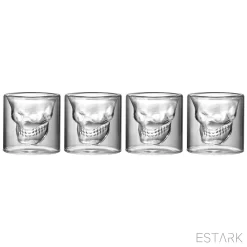 Verre à Liqueur Skull - Skull - Verres à Shot - Verre à Shot - Verres Apéritif à Shot - Glas - 25 ML - Verres à Shot - Verre Skull - Skull - Shot - Boisson - Set De 4 PIECES -Fournitures De Cuisine Boutique 1200x1200 1293