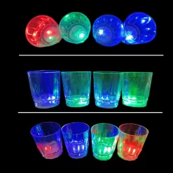 Verres à Shot à Liqueur Avec Lumières - 4 Verres Avec Lumières LED - Verres à Shot à Liqueur En Plastique - Décorations De Fête - Articles De Fête - Décorations D'anniversaire - Verres à Liqueur Avec Lumières -Fournitures De Cuisine Boutique 1200x1200 1303