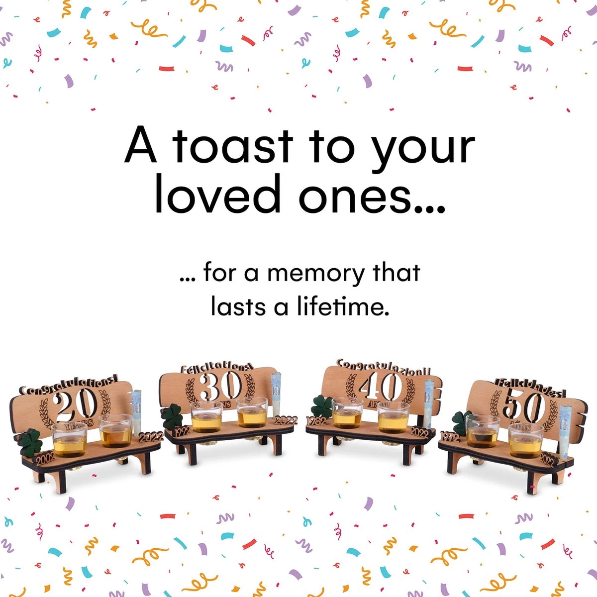 Brynnberg Schnapsbank Mit Jahreszahl - Holz Lorbeerkranz Mit Zahl Engraving - Gift Zum 40 Hochzeitstag Couple Anniversary - Geburtstag Und Pärchen Gift Idea - Schnapsgläser Latte Mit 2 Gläsern 5 Brynnberg Schnapsbank Mit Jahreszahl - Holz Lorbeerkranz Mit Zahl Engraving - Gift Zum 40 Hochzeitstag Couple Anniversary - Geburtstag Und Pärchen Gift Idea - Schnapsgläser Latte Mit 2 Gläsern – Image 5