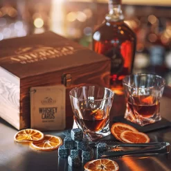 Coffret Cadeau Pierre à Whisky Avec Verres à Whisky - Idées Cadeaux Fête Des Pères - Cadeaux Homme - Glaçons Whisky Réutilisables - Cadeaux Papa - Cadeau Anniversaire Homme - Accessoires Whisky -Fournitures De Cuisine Boutique 1200x1200 1340
