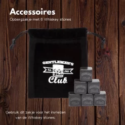 Le Gentlemen's Club 1911 | Set De Whisky | 2 Verres | 6 Pierres à Whisky | 2 Dessous De Verre | Sac De Rangement | Emballage Cadeau -Fournitures De Cuisine Boutique 1200x1200 1344